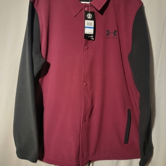 Under Armour Men'sCoaches Jacket 1357116-194 Waterproof Fleece Insulated XL
